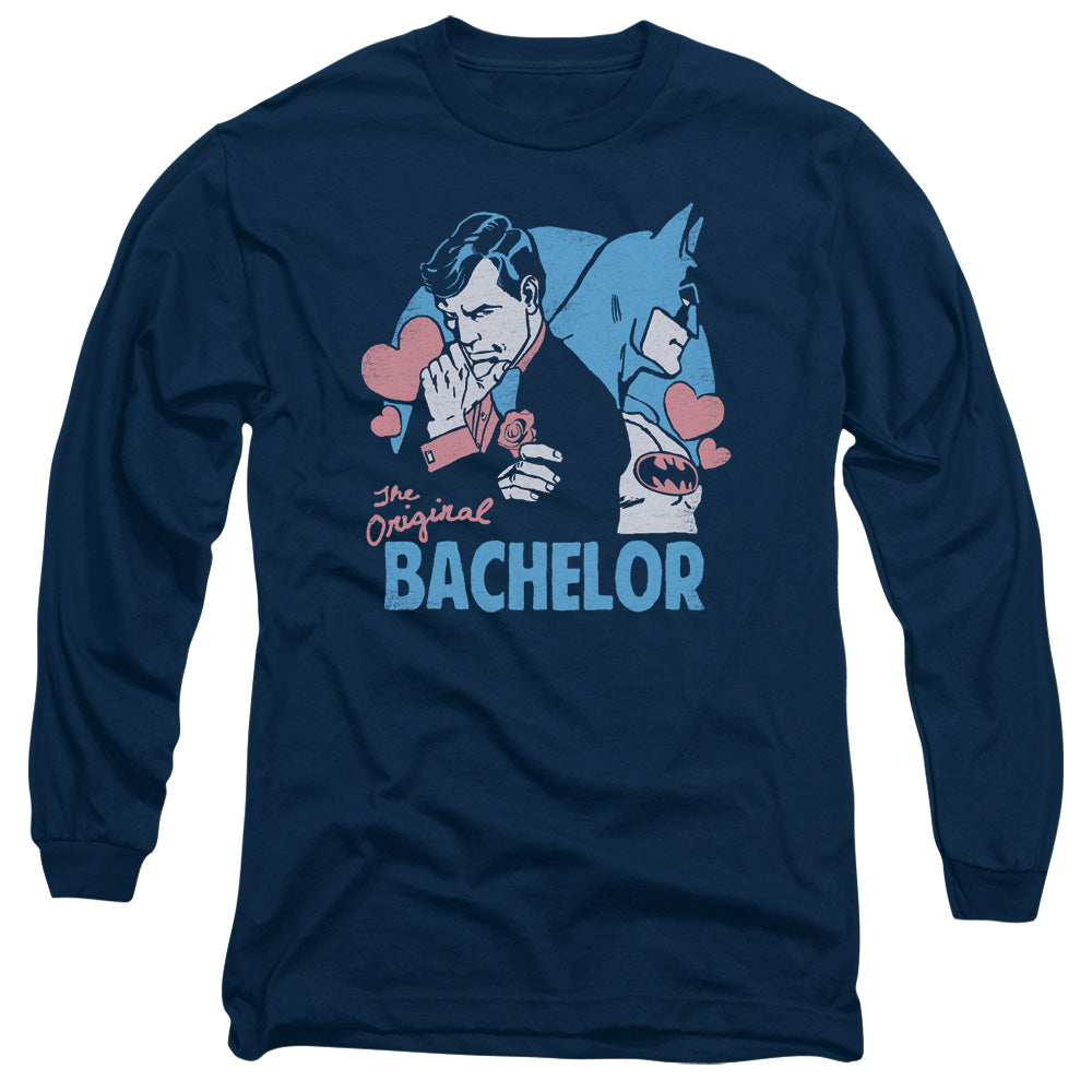 Dc - Bachelor - Long Sleeve Adult 18/1 - Navy T-shirt