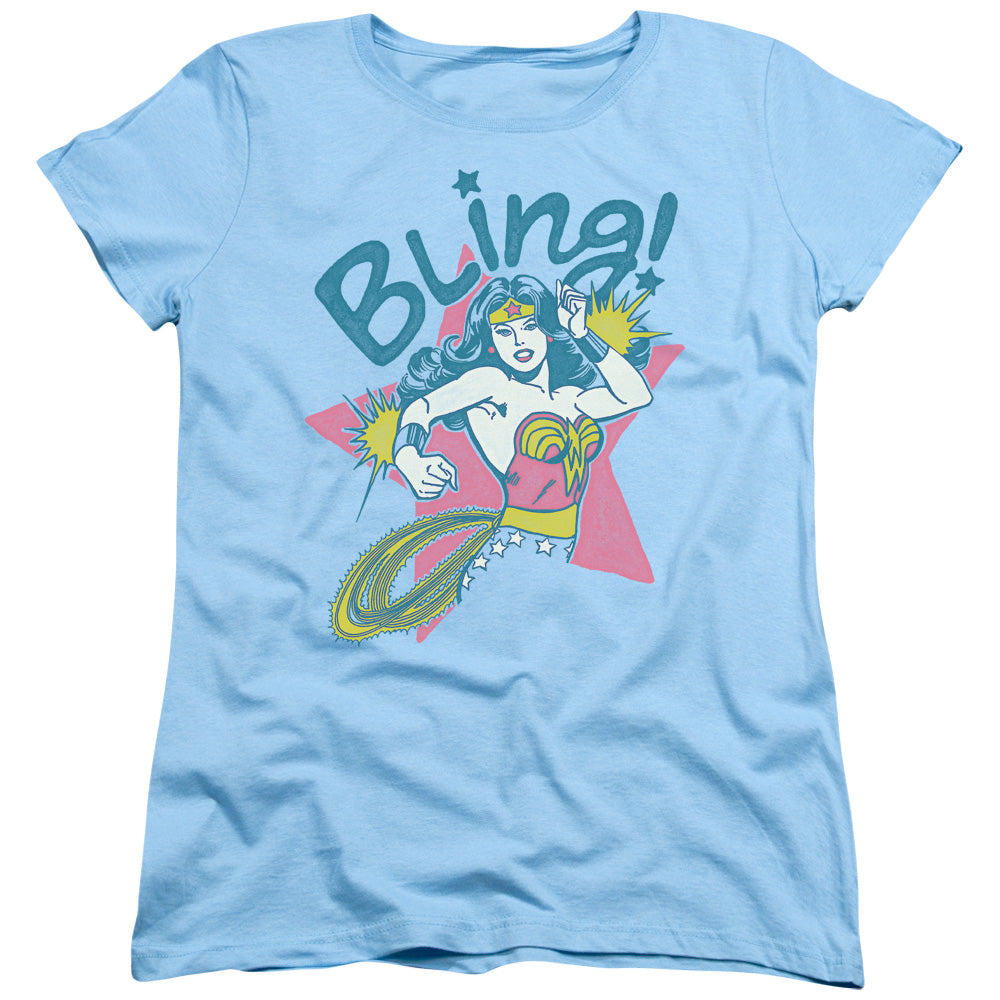 Dc - Bling - Short Sleeve Womens Tee - Light Blue T-shirt