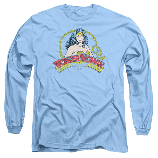 Dc - Vintage Woman - Long Sleeve Adult 18/1 - Carolina Blue T-shirt