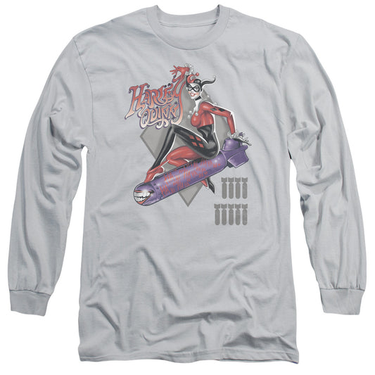 Dc - Harleys The Bomb - Long Sleeve Adult 18/1 - Silver T-shirt