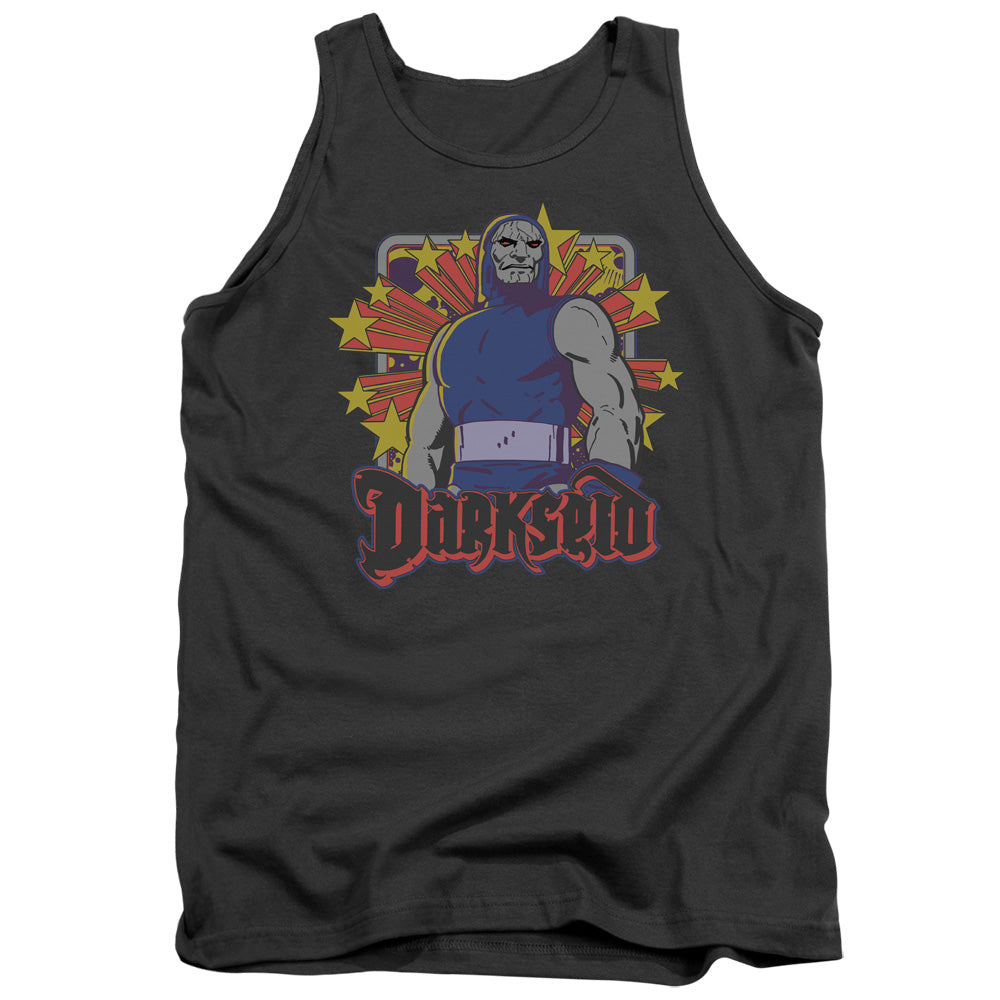 Dc - Darkseid Stars - Adult Tank - Charcoal
