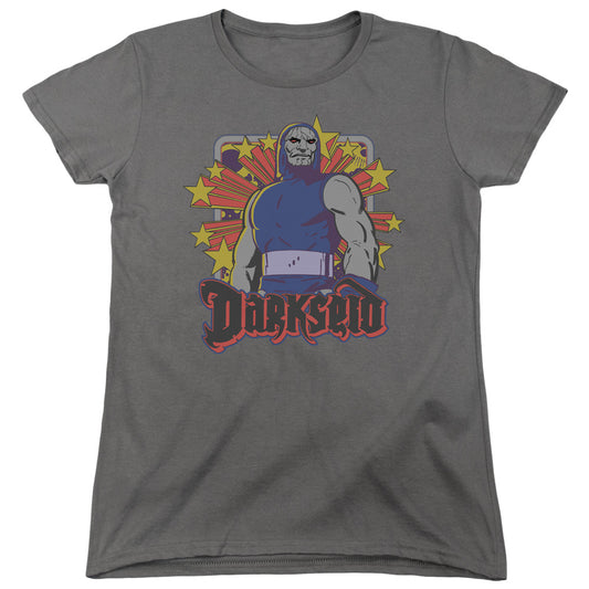 Dc - Darkseid Stars - Short Sleeve Womens Tee - Charcoal T-shirt