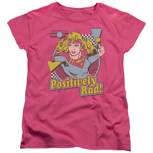 Dc - Positively Rad - Short Sleeve Womens Tee - Hot Pink T-shirt