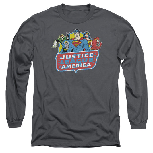 Dc - 8 Bit League - Long Sleeve Adult 18/1 - Charcoal T-shirt