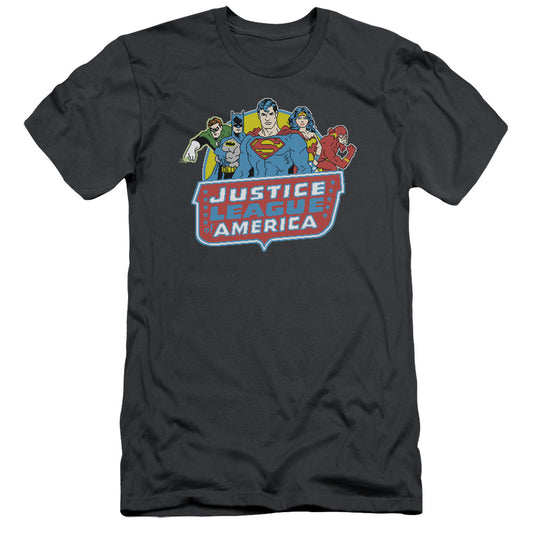 Dc - 8 Bit League - Short Sleeve Adult 30/1 - Charcoal T-shirt