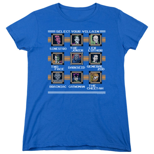 Dc - Stage Select - Short Sleeve Womens Tee - Royal Blue T-shirt