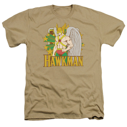 Dc - Hawkman Stars - Adult Heather - Sand