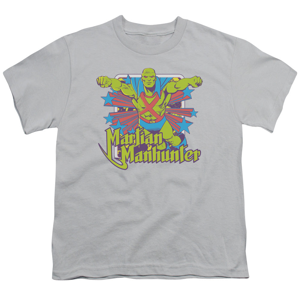 Dc - Manhunter Stars - Short Sleeve Youth 18/1 - Silver T-shirt