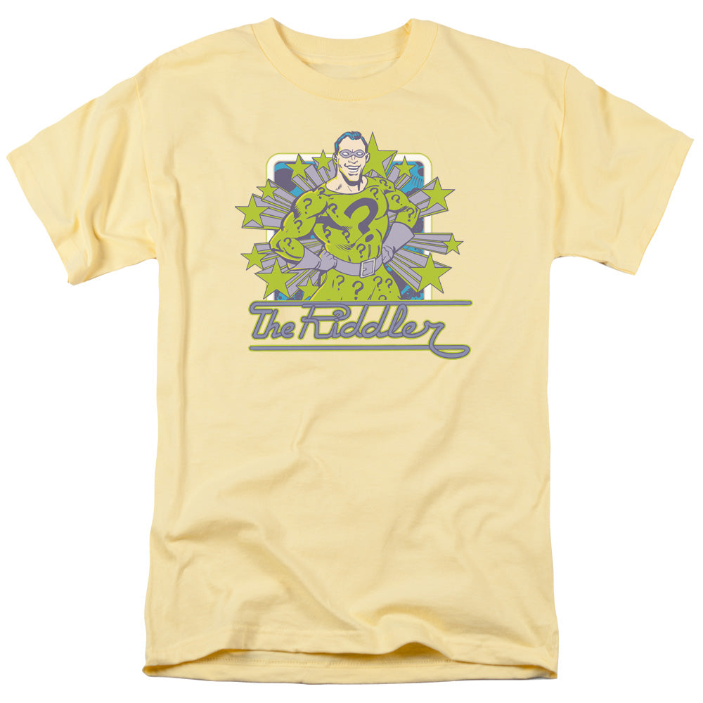 Dc - Riddler Stars - Short Sleeve Adult 18/1 - Banana T-shirt