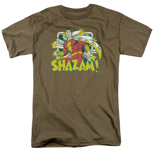 Dc - Shazam Stars - Short Sleeve Adult 18/1 - Safari Green T-shirt