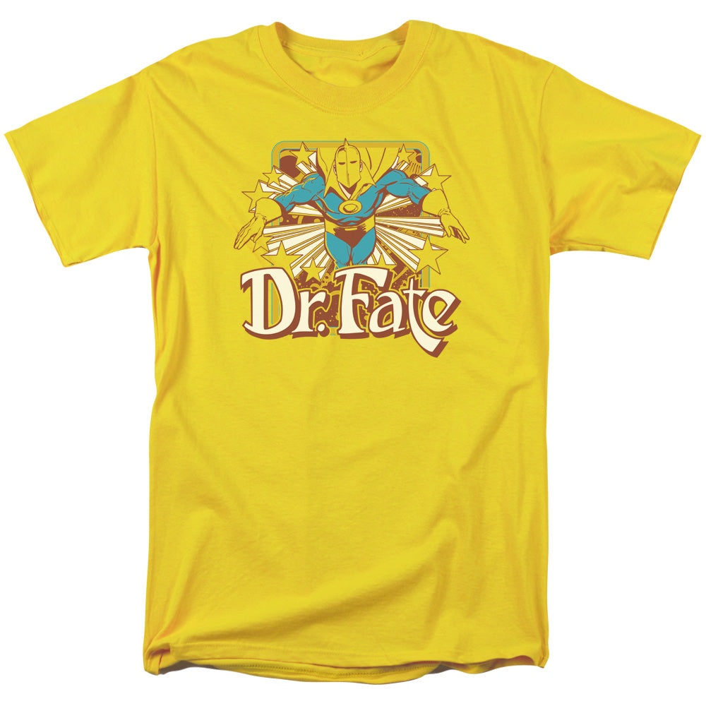 Dc - Dr Fate Stars - Short Sleeve Adult 18/1 - Yellow T-shirt