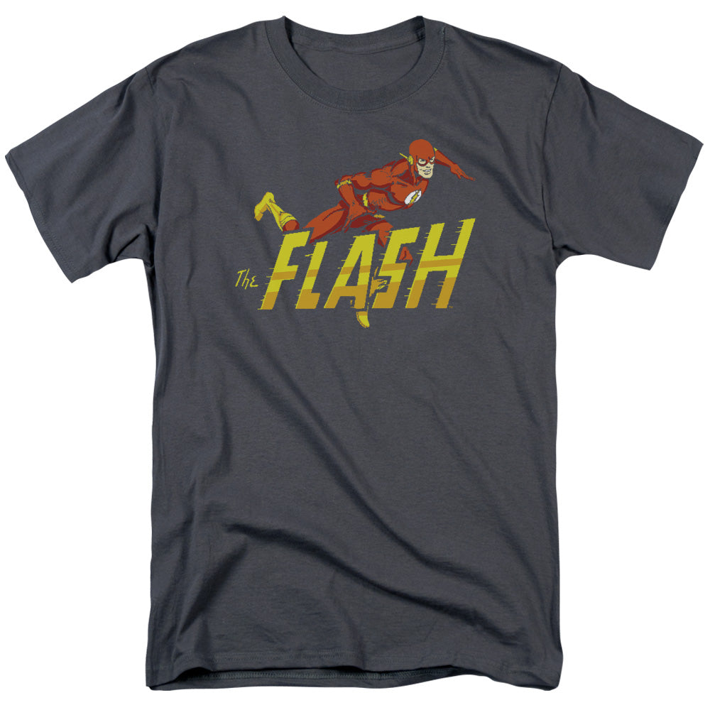 Dc Flash - 8 Bit Flash - Short Sleeve Adult 18/1 - Black T-shirt