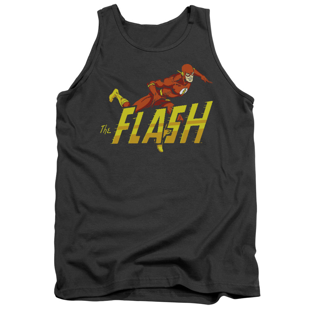 Dc Flash - 8 Bit Flash - Adult Tank - Black