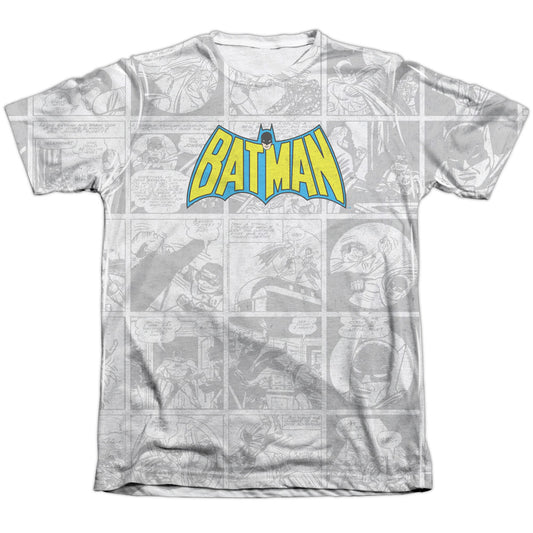Dc - Vintage Bat Strip - Adult 65/35 Poly/cotton Short Sleeve Tee - White T-shirt