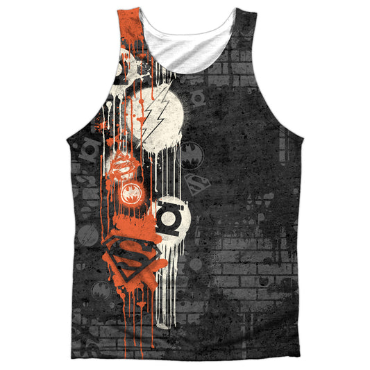 Dc - Oh The Urbanity - Adult 100% Poly Tank Top - White