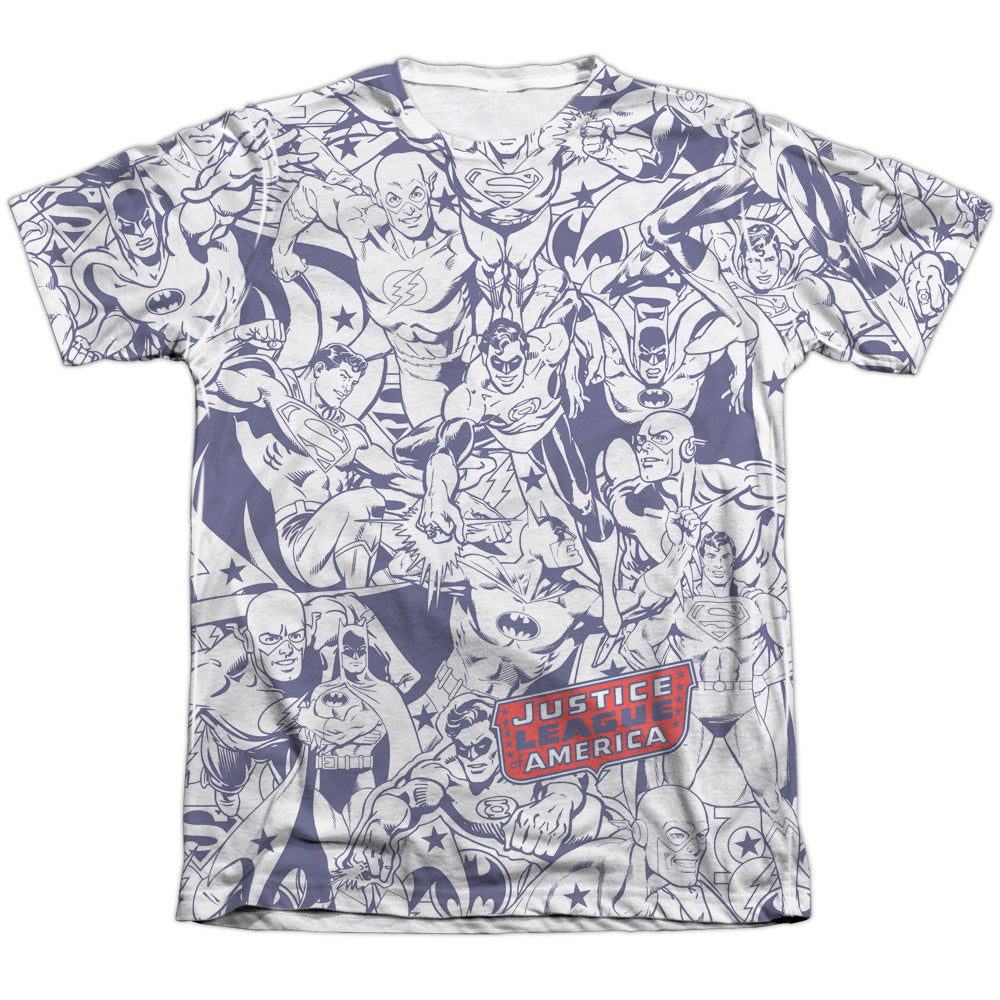 Dc - Justice All Around - Adult 65/35 Poly/cotton Short Sleeve Tee - White T-shirt