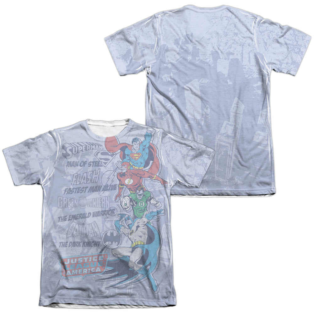 Dc - Good Guys (Front/back Print) - Adult 65/35 Poly/cotton Short Sleeve Tee - White T-shirt