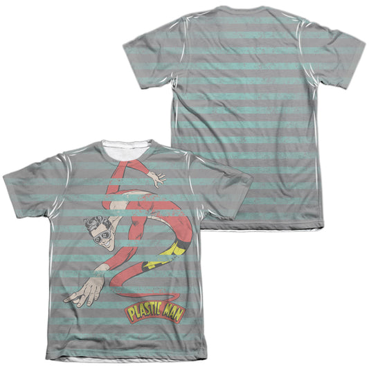 Dc - Plastic Stripes - Adult Poly/cotton Short Sleeve Tee - White T-shirt