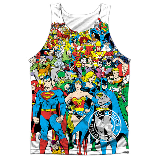 Dc - Original Universe - Adult 100% Poly Tank Top - White
