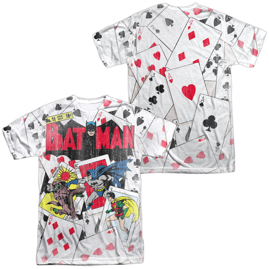 Dc - Number 11 All Over (Front/back Print) -  Short Sleeve Adult 100% Poly Crew - White T-shirt