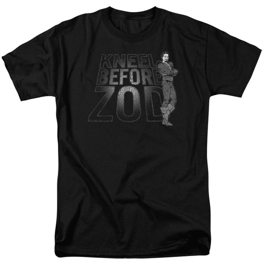 Dc - Kneel Zod - Short Sleeve Adult 18/1 - Black T-shirt