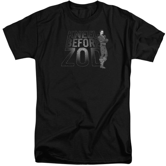 Dc - Kneel Zod - Short Sleeve Adult Tall - Black T-shirt
