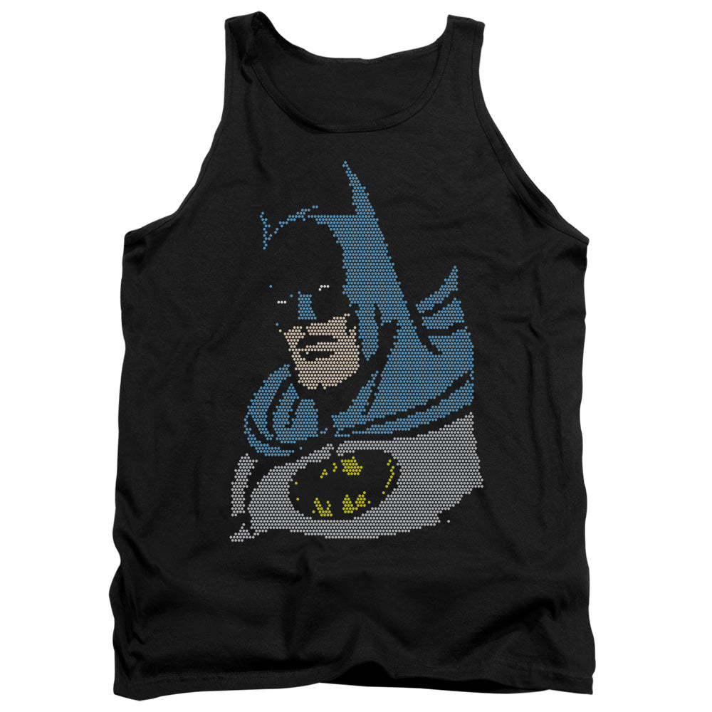 Dc Lite Brite Batman - Adult Tank - Black