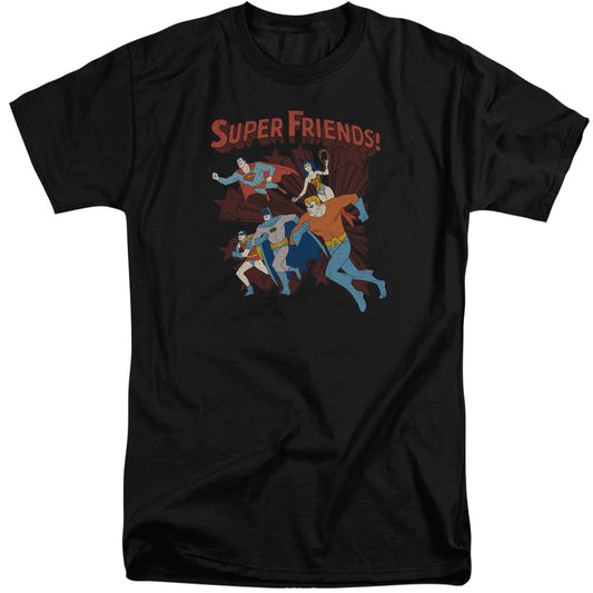 Dc - Super Running - Short Sleeve Adult Tall - Black T-shirt