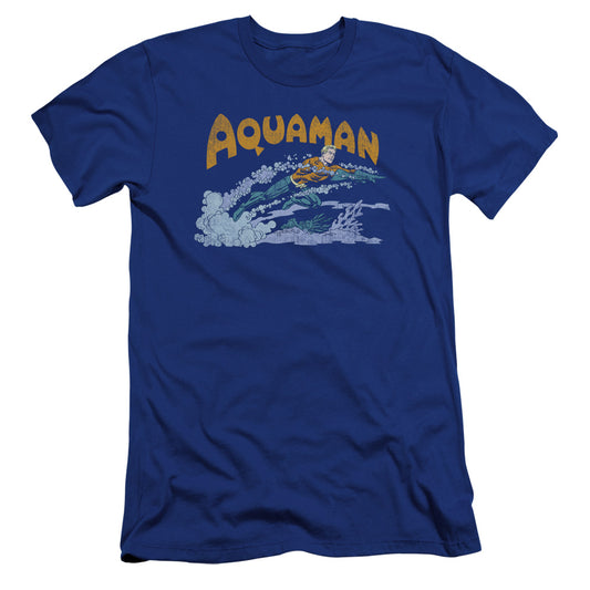 Dc - Aqua Swim-premuim Canvas Adult Slim Fit 30/1 - Royal Blue
