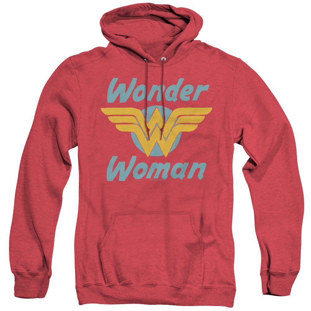 Dc - Wonder Wings - Adult Heather Hoodie - Red