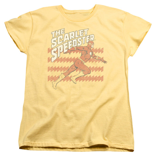 Dc Flash - Scarlet Speedster - Short Sleeve Womens Tee - Banana T-shirt