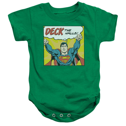 Dc Deck The Halls-infant Snapsuit-kelly