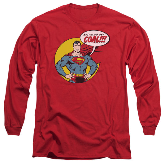 Dc - Coal - Long Sleeve Adult 18/1 - Red T-shirt