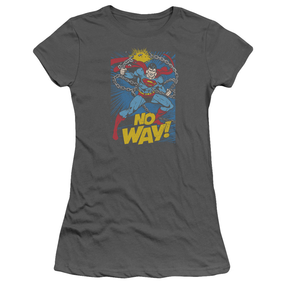 Dc - No Way - Short Sleeve Junior Sheer - Charcoal T-shirt