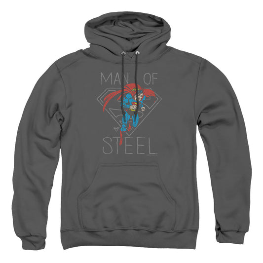 Dc - Hardened Heart - Adult Pull-over Hoodie - Charcoal