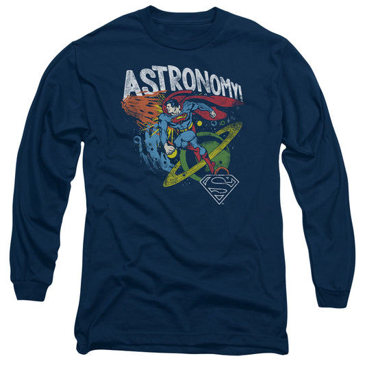 Dc - Astronomy - Long Sleeve Adult 18/1 - Navy T-shirt