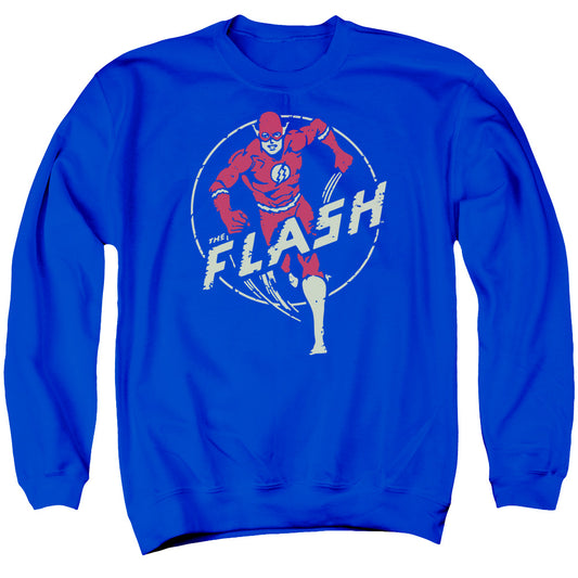 Dc Flash - Flash Comics - Adult Crewneck Sweatshirt - Royal Blue