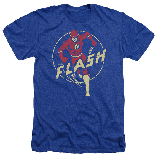 Dc Flash - Flash Comics - Adult Heather - Royal Blue