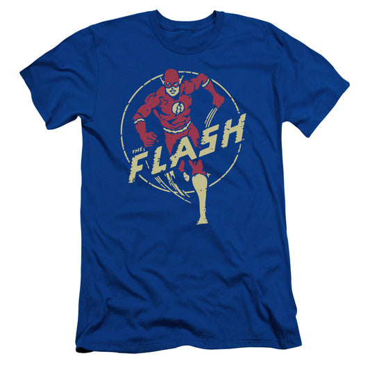 Dc Flash - Flash Comics - Short Sleeve Adult 30/1 - Royal Blue T-shirt