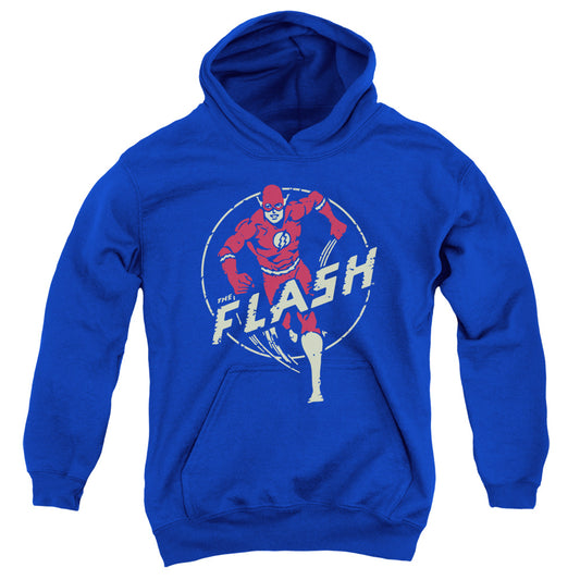 Dc Flash Flash Comics-youth Pull-over Hoodie - Royal