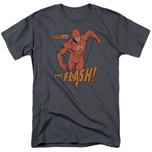 Dc Flash - Whirlwind - Short Sleeve Adult 18/1 - Charcoal T-shirt