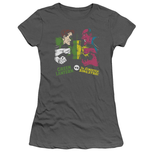 Dc - Gl Vs Sinestro - Short Sleeve Junior Sheer - Charcoal T-shirt
