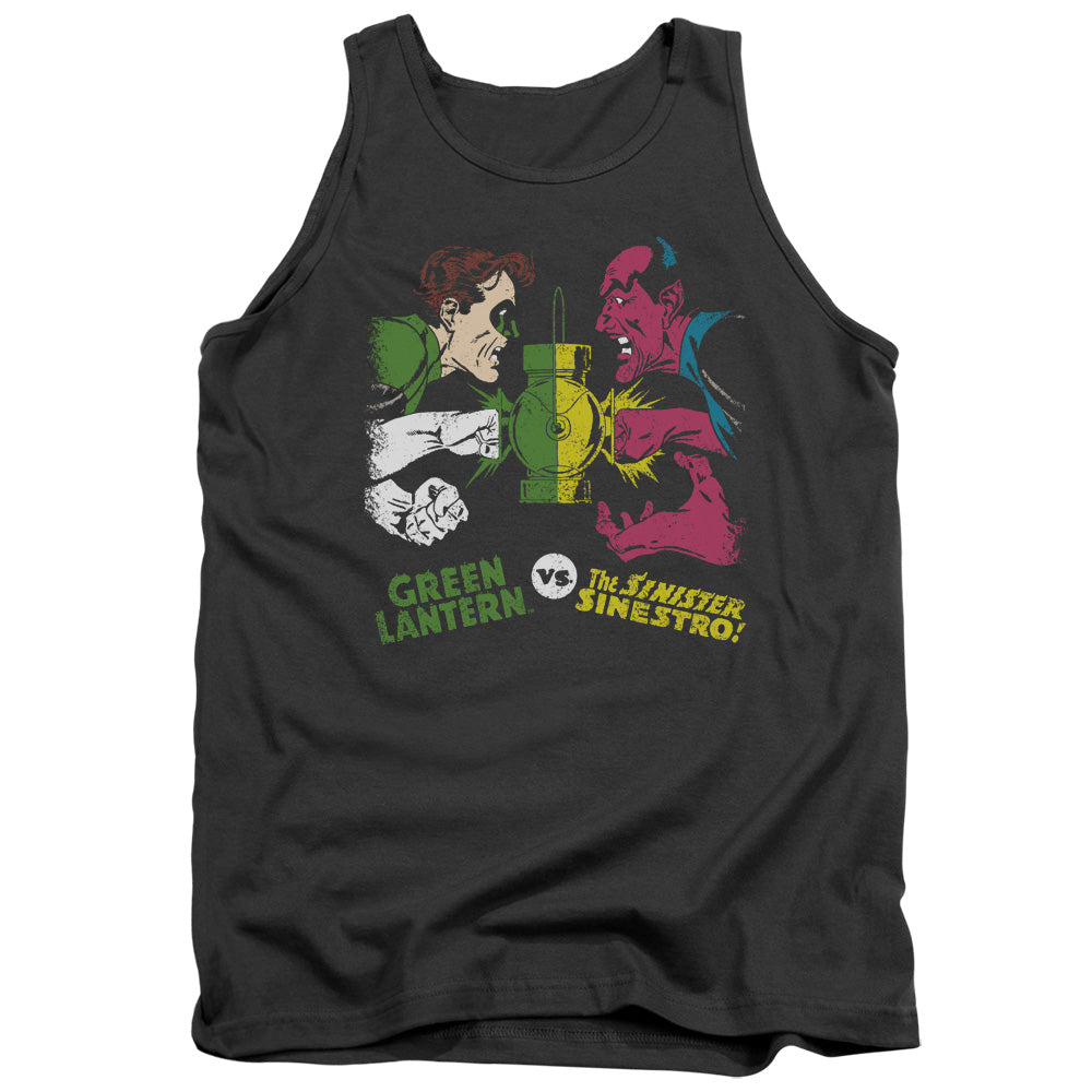 Dc - Gl Vs Sinestro - Adult Tank - Charcoal