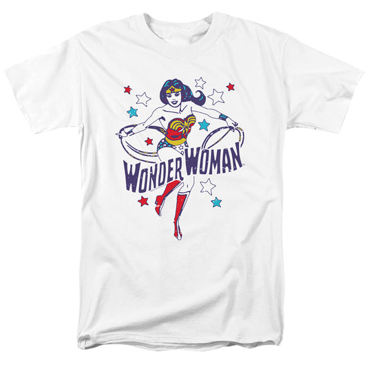 Dc - Wonder Stars - Short Sleeve Adult 18/1 - White T-shirt