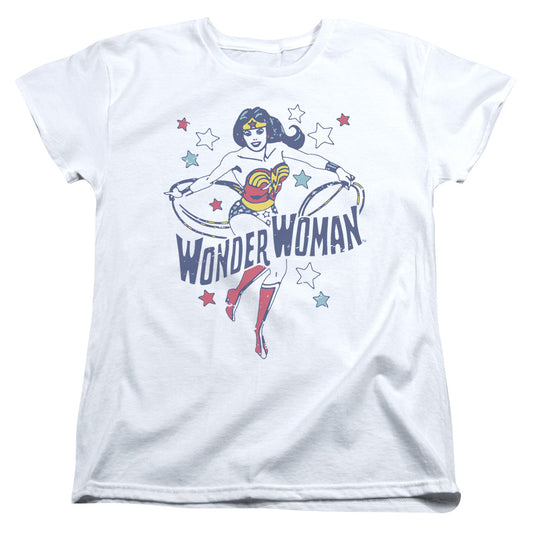 Dc - Wonder Stars - Short Sleeve Womens Tee - White T-shirt