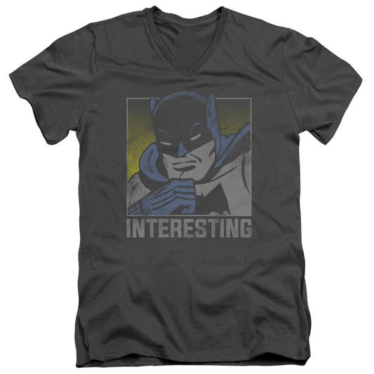 Dc - Interesting - Short Sleeve Adult V-neck 30/1 - Charcoal T-shirt
