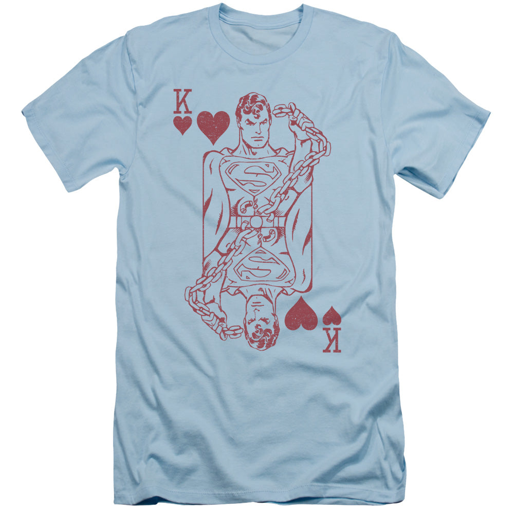 Dc - Super Card - Short Sleeve Adult 30/1 - Light Blue T-shirt