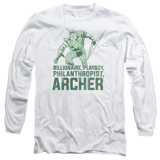 Dc - Archer - Long Sleeve Adult 18/1 - White T-shirt