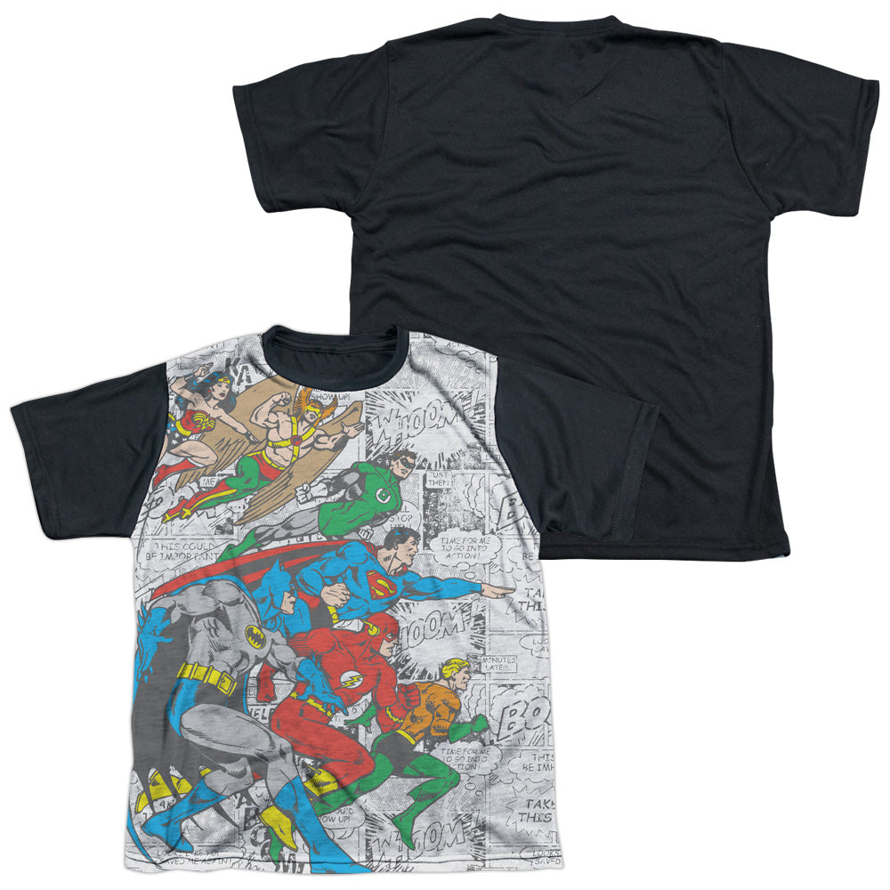 DC FACE OFF-S/S YOUTH WHITE FRONT BLACK BACK T-Shirt