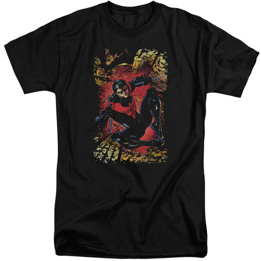 Jla - Nightwing #1 - Short Sleeve Adult Tall - Black T-shirt